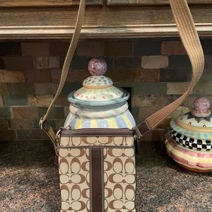 Coach crossbody- tan